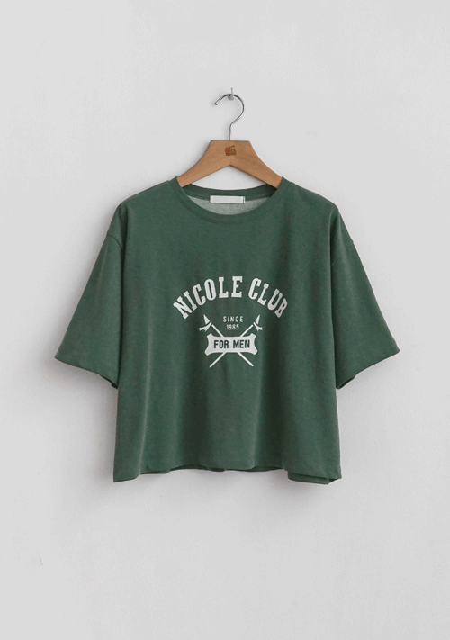 正韓 NICOLE 水洗短版棉T Circle's Cinema 正韓服飾 ∣ 穿搭即生活